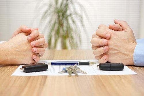 Couple dividing property